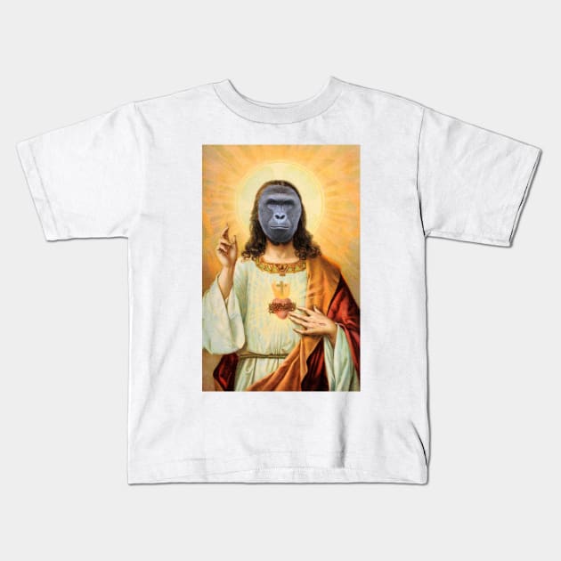 Harambe Christ Kids T-Shirt by harambism